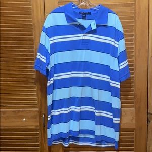 Polo Daniel cremieux shirt blue white stripe